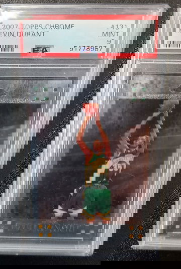 2007 Topps Chrome Kevin Durant Rookie PSA 9 Mint