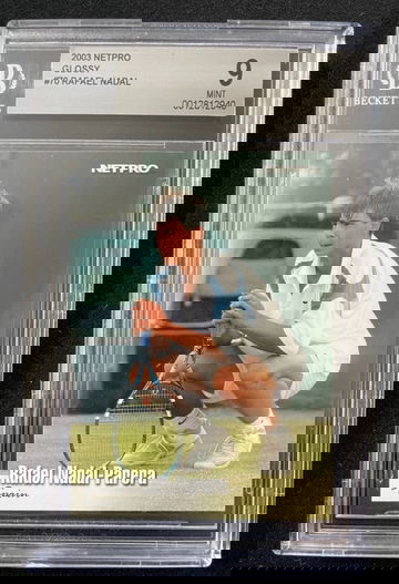 Rafael Nadal BGS 9 2003 Netpro GLOSSY RC #70