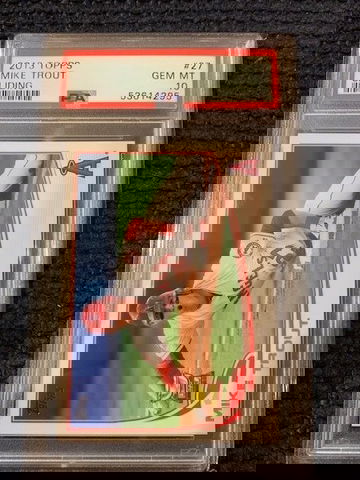 2013 Topps Mike Trout Sliding PSA 10