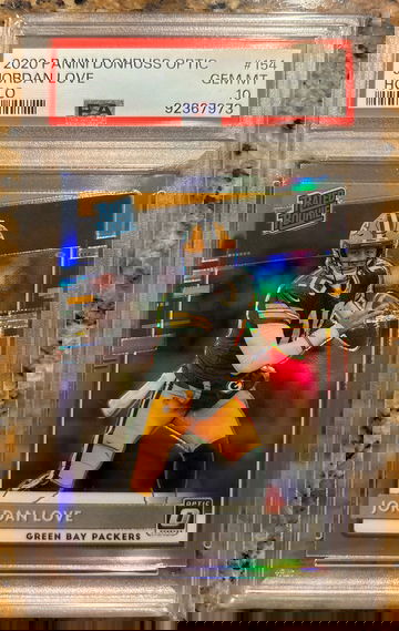 2020 Donruss Optic Jordan Love Holo PSA 10