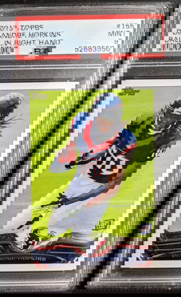 2013 Topps #155 DeAndre Hopkins RC PSA 9 Mint Cardinals