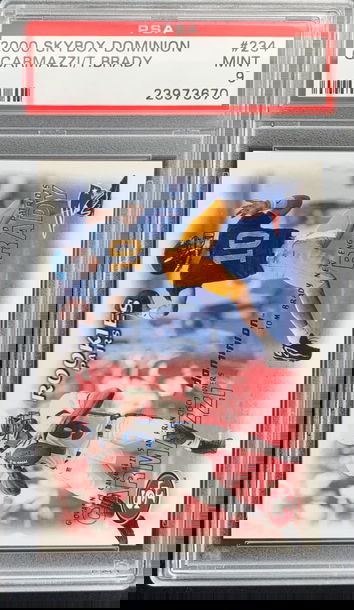 2000 Skybox Dominion Tom Brady Rookie Card #234 PSA 9 