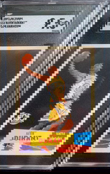 2007 Kevin Durant Topps 1957-58 variation SGC 9.5