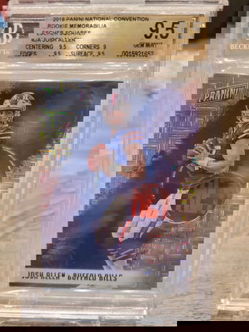 2018 Panini National Convention Josh Allen Squares BGS 9.5 06/10