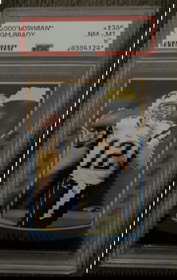 2000 Bowman Tom Brady Rookie Card RC PSA 8 