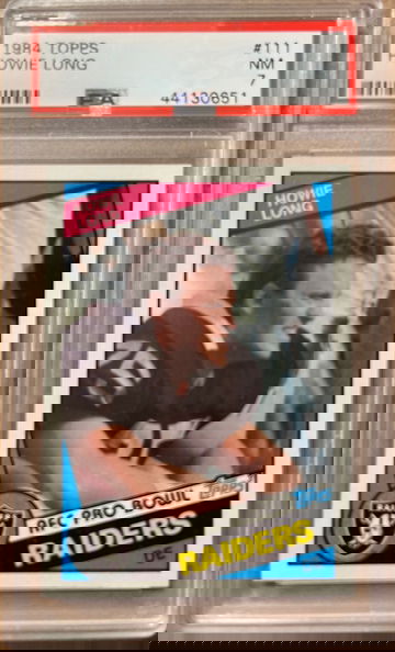 Howie Long 1984 Topps RC PSA 7