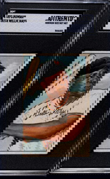 1952 Bowman Willie Mays #218 SGC AUTHENTIC