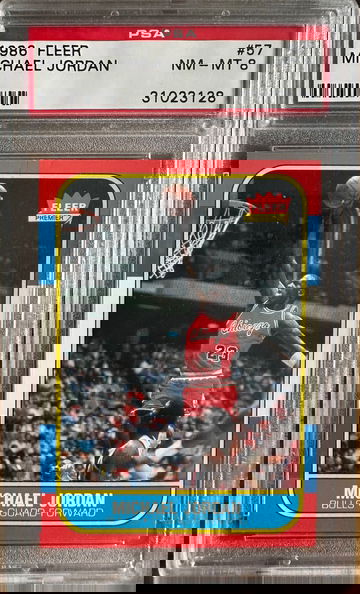 1986 Fleer Michael Jordan rookie #57