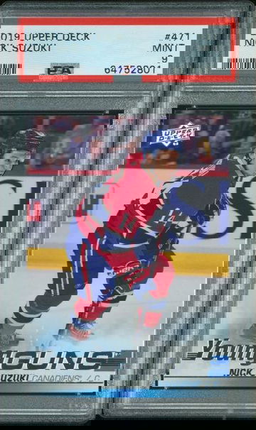 2019 Upper Deck Nick Suzuki Young Guns Rookie Card PSA 9 Mint