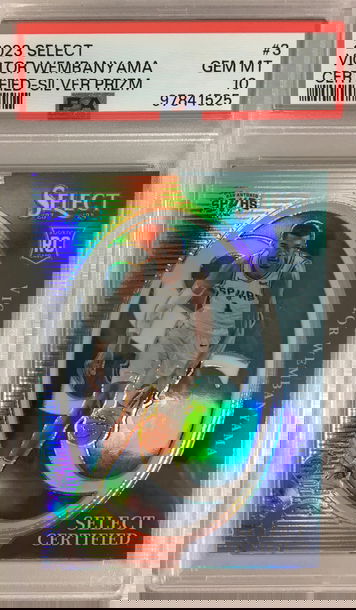 PSA 10 2023 Panini Select Victor Wembanyama #3 Silver Certified RC Rookie