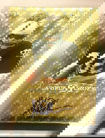 Marcus Allen 1/1 2017 Leaf Sports Heroes Gold Vinyl Auto!