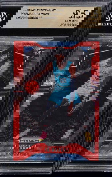 2019 PANINI PRIZM RUBY WAVE PRIZMS JA MORANT ROOKIE #249 BGS 9.5 GEM MINT