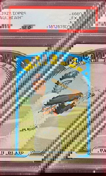 1972 Topps Paul Blair ( BALTIMORE ORIOLES ) PSA 5 HIGH NUMBER Card #660!