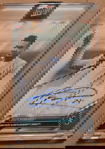 Felix Hernandez Topps Now Mariners Hall of Fame Auto /99