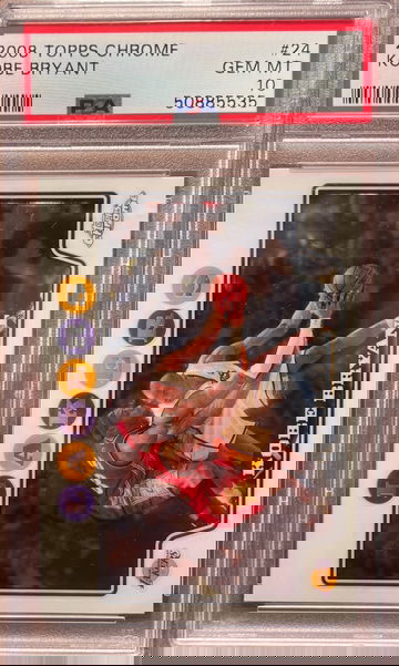 2008 Kobe Bryant / Lebron Topps Chrome PSA 10