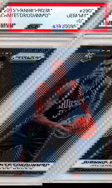 Giannis Antetokounmpo 2013-14 Panini Prizm Rookie Card RC PSA 10 Gem Mint