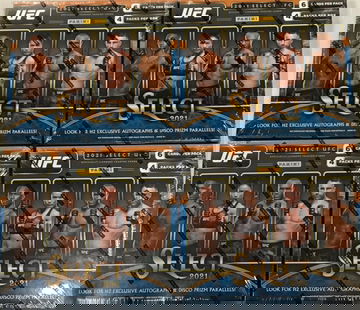 4X 2021 RANINI SELECT UFC HOBBY H2 BOX - SUPPORT A LOCAL CARD SHOP!