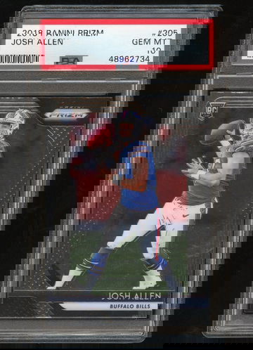 2018 Panini Prizm Josh Allen Rookie PSA 10 Gem Mint #205 Bills