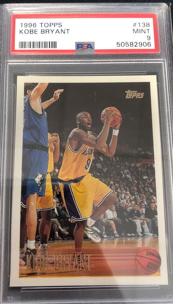 1996 Topps Kobe Bryant Rookie Card #138 PSA 9 MINT LAKERS 