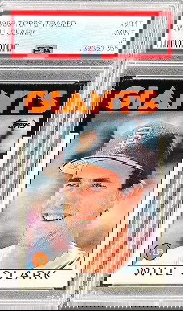 1986 Topps Will Clark #24T RC Rookie PSA 9 Mint