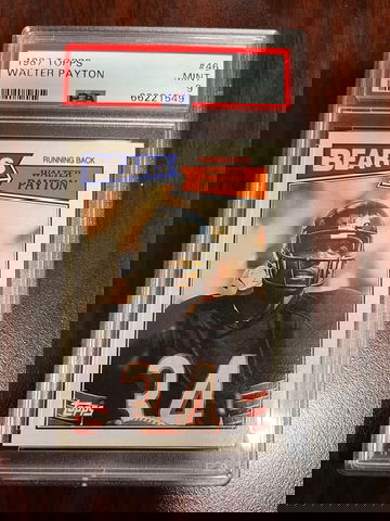 1987 Topps Walter Payton PSA 9