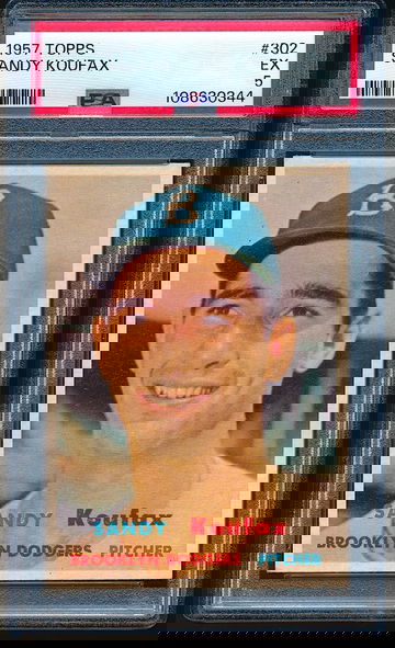 1957 Topps Sandy Koufax #302 PSA 5 ++ Centered