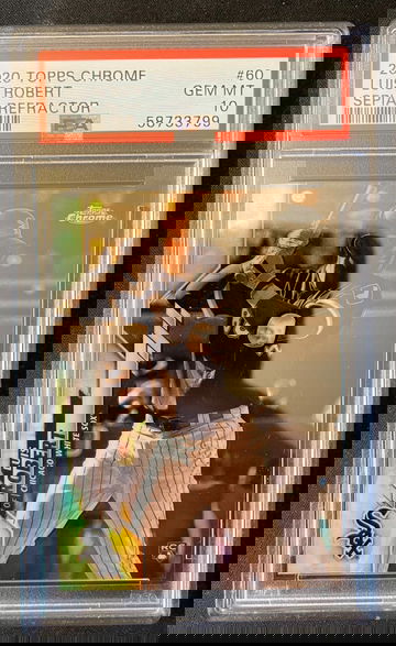 2020 Topps Chrome Luis Robert Sepia Refractor Rookie PSA 10