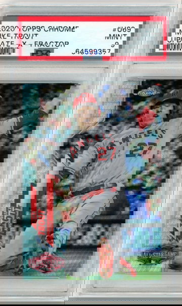 2020 Topps Chrome Update #69 Mike Trout X-Fractor PSA 9 MINT!