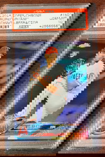  Shohei Ohtani 2018 Topps Chrome Refractor PSA 10 #150 Rookie Card Angels RC GEM MINT