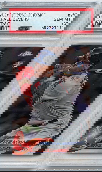 2018 Topps Chrome Rafael Devers PSA 10 Gem Mint RC Rookie