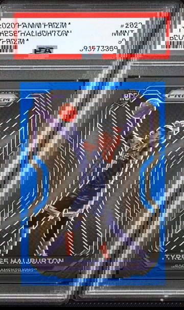 2020 Panini Prizm Tyrese Haliburton #262 Blue Prizm /199 Rookie card RC PSA 9
