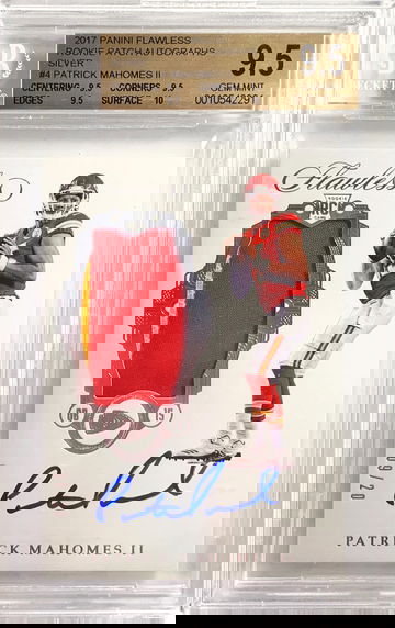 Patrick Mahomes Flawless RPA Silver /20 BGS 9.5/10