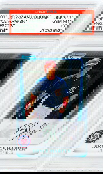 2011 Bowman Chrome Prospects #BCP111 Bryce Harper PSA10 GEM MINT 10!