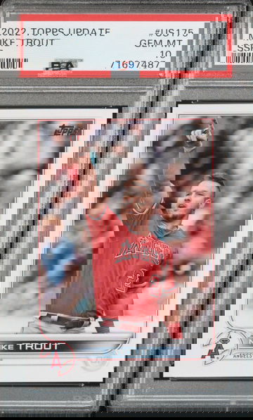 2022 Mike Trout SSP Topps Update PSA 10 GEM