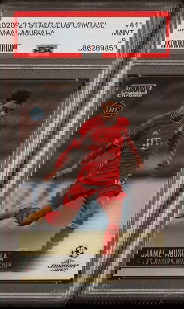 2020-21 Topps Stadium Club Chrome UEFA JAMAL MUSIALA RC #41 PSA 9