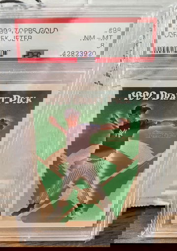 1993 Topps GOLD Derek jeter psa 8 RC