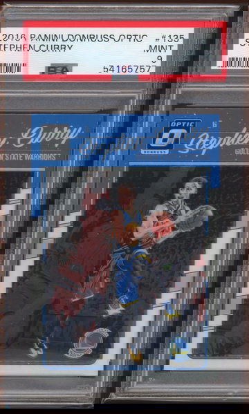 2016 Panini Donruss Optic Stephen Curry PSA 9