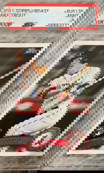 2011 Topps Update Mike Trout PSA 9 - Mint - Trout rookie