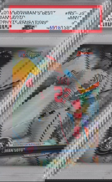 2018 Bowman's Best Juan Soto Neophyte Sensations PSA 9