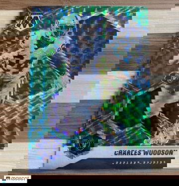 🔥2021 Panini Mosaic Green Mosaic Charles Woodson #106 Packers Legend HOF