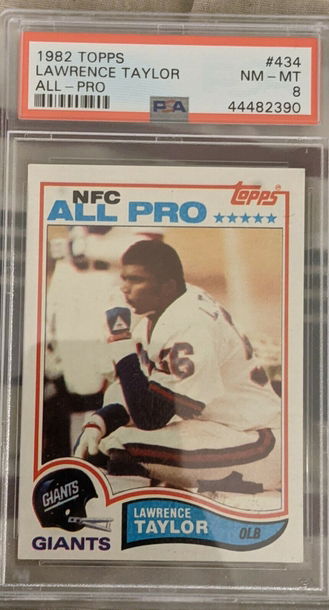 1982 Topps Lawrence Taylor PSA 8 #434
