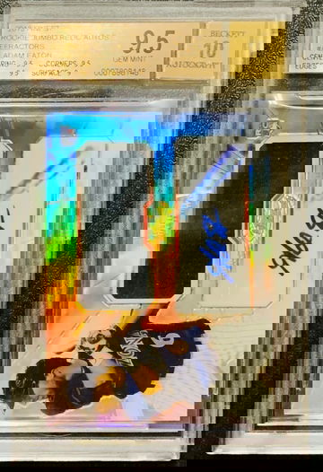 2013 Finest Adam Eaton Jumbo Relic Refractor Auto RC BGS 9.5/10