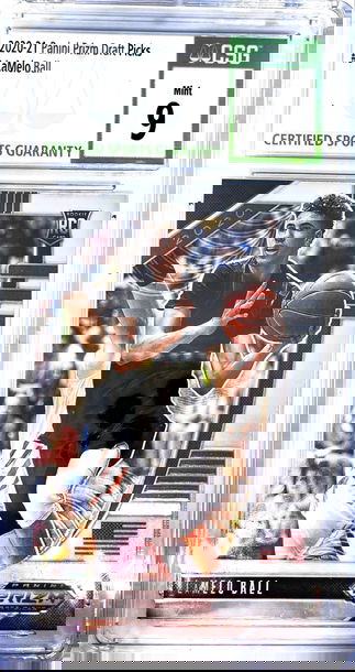 2020-21 Panini Prizm Draft Picks #3 LaMelo Ball RC CSG 9 Mint Hornets 