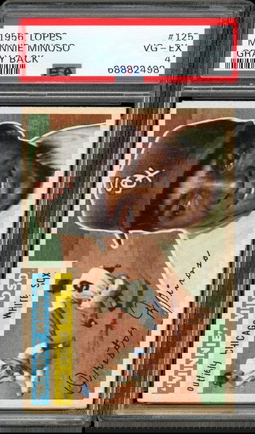 1956 Topps #125 Minnie Minoso HOF Chicago White Sox PSA 4 VG-EX