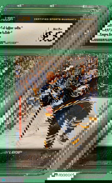 JACK EICHEL CSG 9.5 2015 UPPER DECK YOUNG GUNS ROOKIE RC