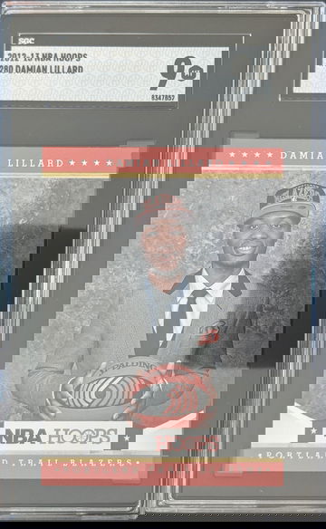 2012-2013 Panini NBA Hoops #280 Damian Lillard Rookie Card SGC 9