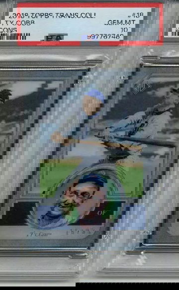 2018 TOPPS TRANSCENDENT COLLECTION ICONS TY COBB TIGERS /83 PSA 10