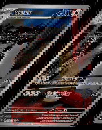 2024 Pokémon Scarlet & Violet 151 Persian Illustration Rare #078 Holo