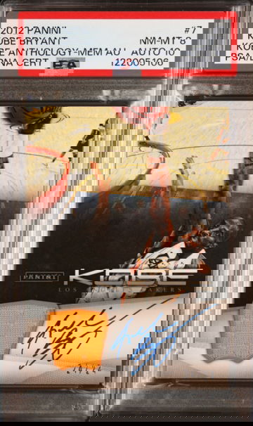 2012 KOBE BRYANT PANINI KOBE ANTHOLOGY Jersey Number 24/24 PSA 8