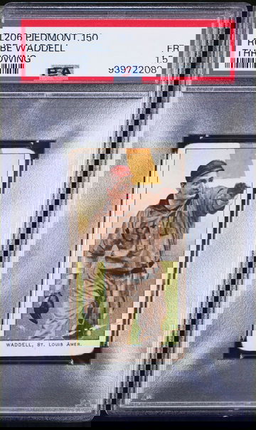 1909-11 T206 Rube Waddell Throwing Piedmont 150 Vintage Tobacco Card PSA 1.5 FR